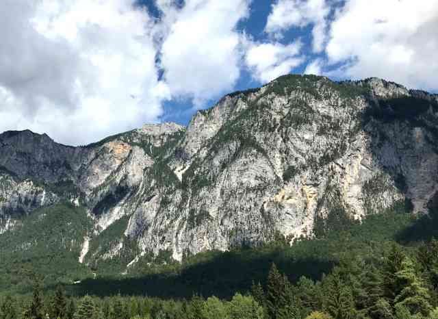 Striking mountains nr Arnoldstein in Austria.